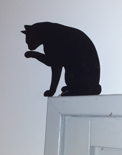 Décoration de porte - Chat